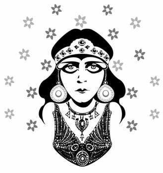 Reproducción de arte Theda Bara, American silent film actress, 1890-1955