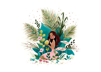 Ilustrácia Tiki Coco Girl