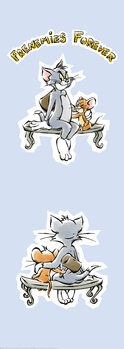 Umelecká tlač Tom a Jerry - Najlepší priatelia navždy