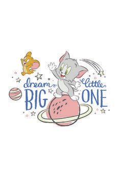 Konsttryck Tom and Jerry - Big dream