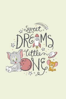 Kunstafdruk Tom and Jerry - Sweet dreams