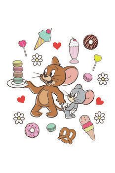 Konsttryck Tom and Jerry - Sweets
