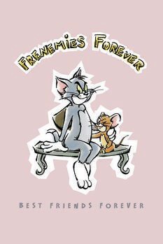 Umetniški tisk Tom in Jerry - Najboljša prijatelja za vedno
