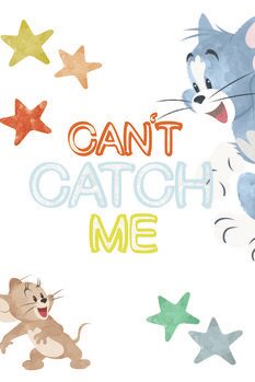 Konsttryck Tom och Jerry - Cant catch me