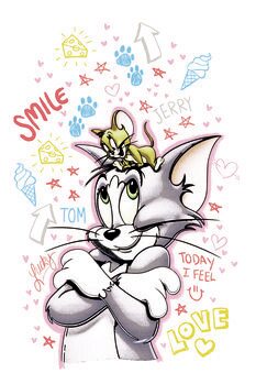 Kunstdruck Tom und Jerry - Best Friends