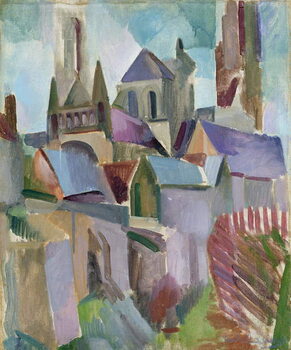 Konsttryck Towers of Laon, 1912