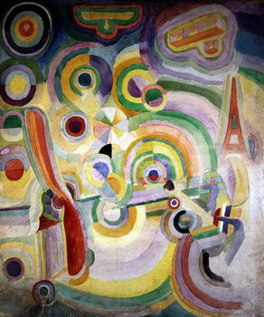 Reprodukcja Tribute to Bleriot by Robert Delaunay .