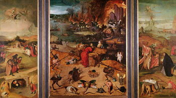 Stampa artistica Triptych of the Temptation of St. Anthony