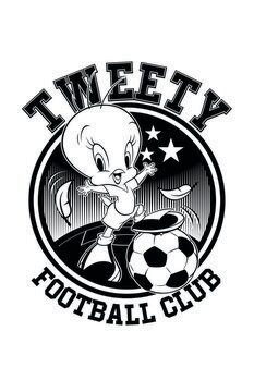 Kunstafdruk Tweety - Football club