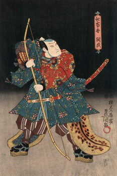 Obrazová reprodukce Ukiyo-e Print of an Actor Playing a Samurai by Kunisada
