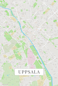 Mapa Uppsala color