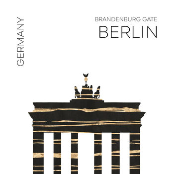 Ilustratie Urban Art BERLIN Brandenburg Gate