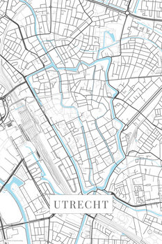 Mapa Utrecht white