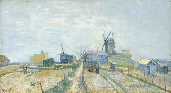Reproducción de arte Vegetable Gardens and the Moulin de Blute-Fin on Montmartre, 1887