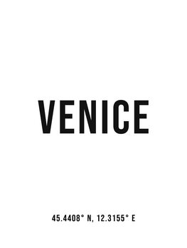 Ilustrace Venice simple coordinates