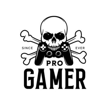 Ilustracja Video games related t-shirt design. Pro