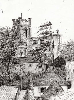 Reproducción de arte View from St Catherines school Ventnor I.O.W., 2011,
