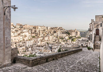 Kunstfoto View of Matera, Italy