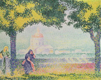 Umelecká tlač View of the Church of Santa Maria degli Angeli, near Assisi, 1909