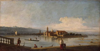 Reproducción de arte View of the Isles of San Michele, San Cristoforo and Murano, from the Fondamenta Nuove, c.1725-28