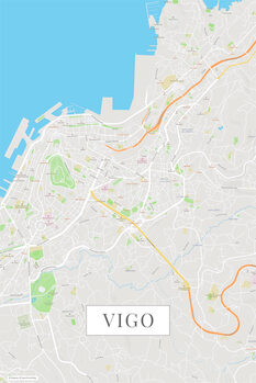 Mapa Vigo color