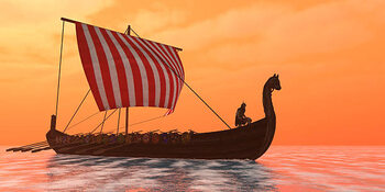 Umelecká tlač Viking Longship Ventures