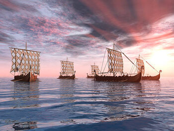 Umělecký tisk Viking Ships