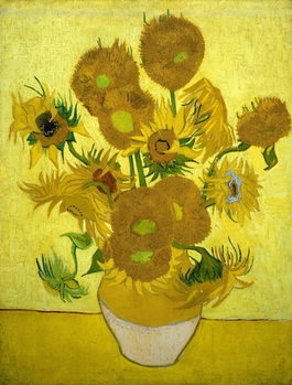 Konsttryck Vincent van Gogh - Solrosor