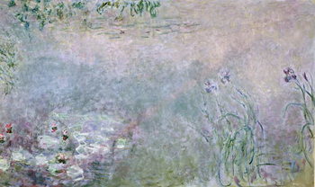 Waterlilies (detail of upper section), c.1910 Reproduction de Tableau