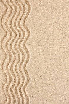 Ilustrare Wavy sand with space for text