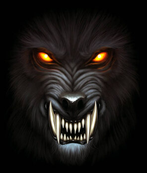 Umělecký tisk Werewolf portrait