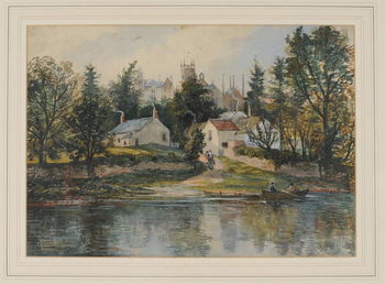 Wetheral Ferry, 1840-43 Reproduction de Tableau