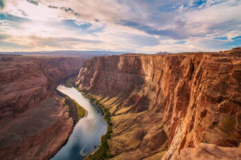 Kunsttryk wide angle view of grand canyon