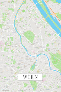 Mapa Wien color
