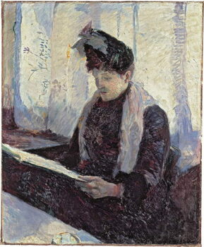 Kunsttryk Woman in cafe