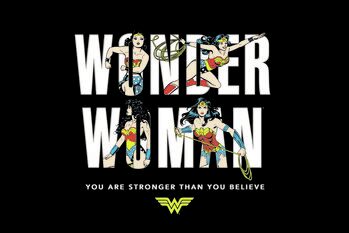 Umjetnički plakat Wonder Woman - You are strong