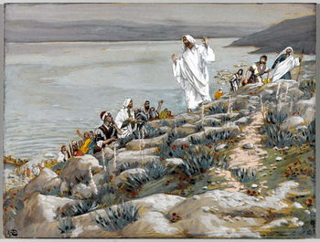 Reproducción de arte Ye Seek Me not because Ye Saw the Miracles but because Ye Did Eat of the Loaves, illustration for 'The Life of Christ', c.1884-96