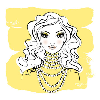 Ilustracija Yellow Beads