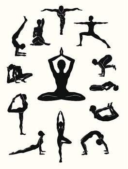 Ilustrace Yoga positions
