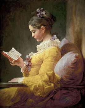 Reproduction de Tableau Young Girl Reading, c.1770
