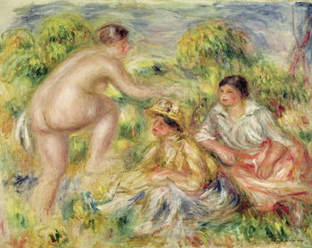 Kunstdruk Young Girls in the Countryside, 1916