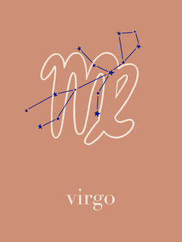 Ilustrácia Zodiac - Virgo - Terracotta