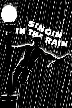 Umělecký tisk Zpívání v dešti