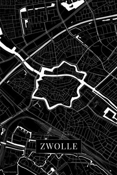 Mapa Zwolle black