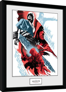 Oprawiony plakat Assassins Creed - Compilation 1