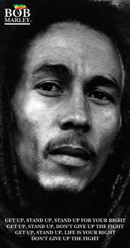 Autocollants BOB MARLEY - get up,stand up