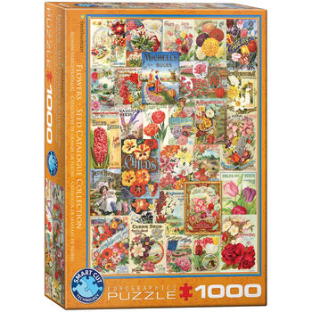 Puzzle Flower Seed Catalog Covers