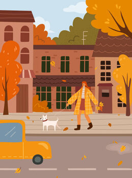 T-shirt Autumn mood landscape