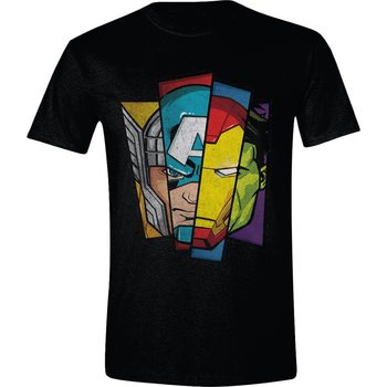 Maglietta Avengers - Faces Split