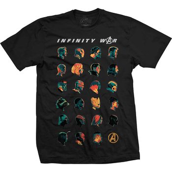 T-shirt Avengers - Infinity War Head Profiles
